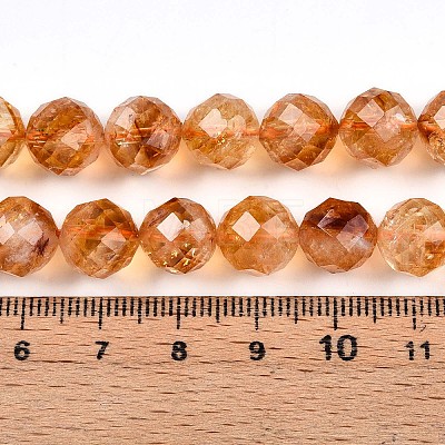 Natural Yellow Quartz Beads Strands G-S345-10mm-18-1