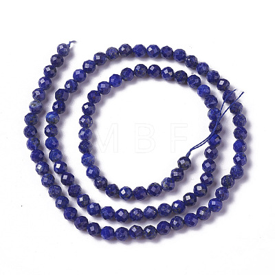 Natural Lapis Lazuli Beads Strands X-G-F596-15-4mm-1