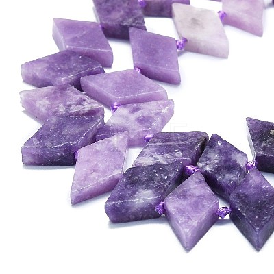 Natural Lepidolite Beads Strands G-K245-E02-01-1