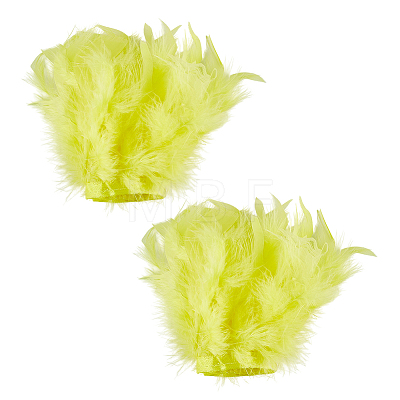 Feather Bracelets Wrist Band LS-AJEW-WH0591-443C-1
