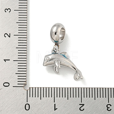 Non-Tarnish 304 Stainless Steel European Dangle Charms STAS-U005-31P-1