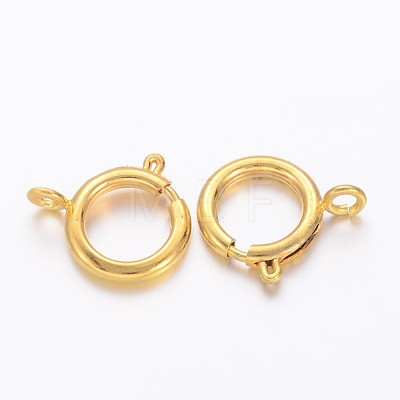 Brass Spring Ring Clasps KK-H419-G-1