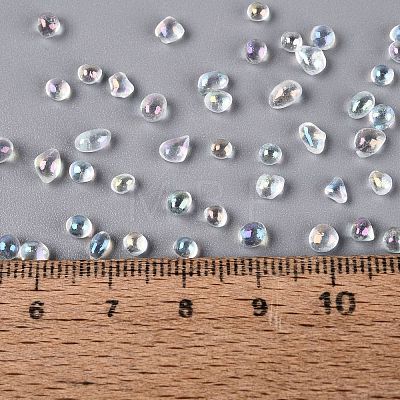 Transparent Electroplate Glass Beads EGLA-Q138-01A-1