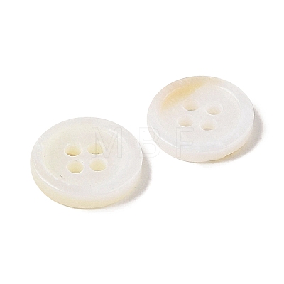 Natural Freshwater Shell Button BSHE-H018-10-1