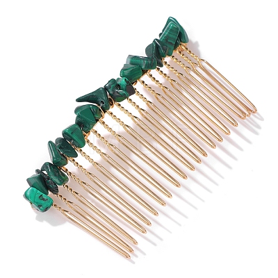 Malachite Gravel Hair Clip PW-WGC4E5C-11-1