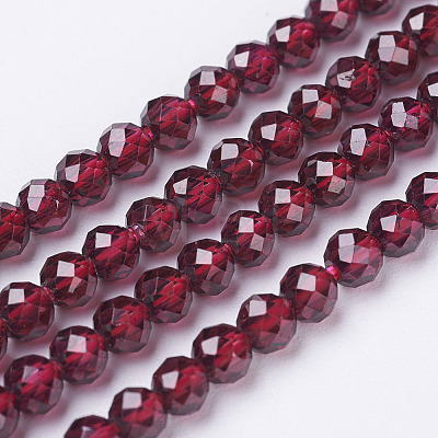 Natural Garnet Beads Strands G-D167-B-3mm-1