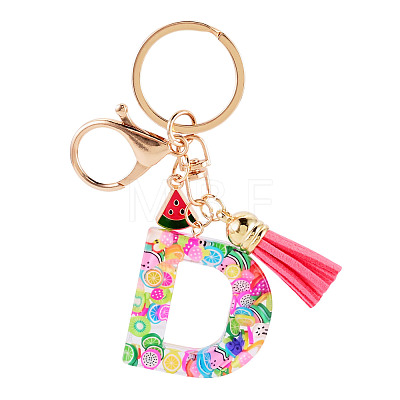 Fruit Series Letter Resin Keychains KEYC-TAC0033-02D-1