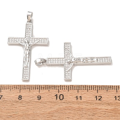 Easter Brass Micro Pave Clear Cubic Zirconia Pendants CU-CBA9AB3-28P-1