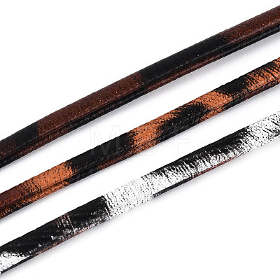 5M Flat Leopard Print PU Leather Double Fold Bias Tape LC-N006-03A-1