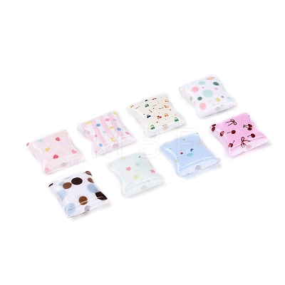Printed Opaque Acrylic Beads OACR-Q199-02-1