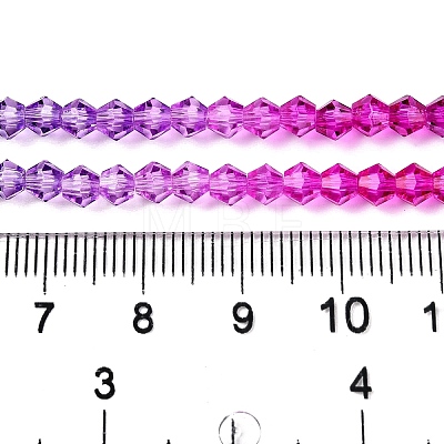 Baking Painted Glass Bead Strands DGLA-A039-T4mm-A09-1