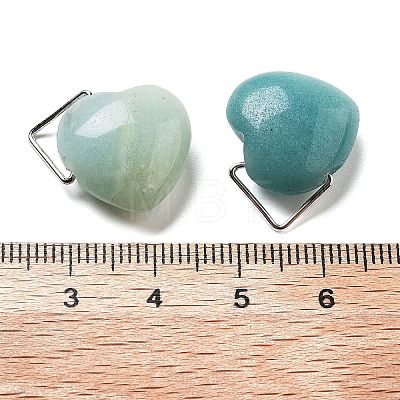 Natural Flower Amazonite Pendants G-K371-02P-07-1