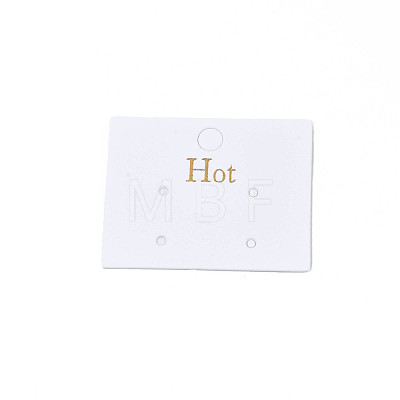 Rectangle Cardboard Jewelry Display Cards CDIS-N002-005-1