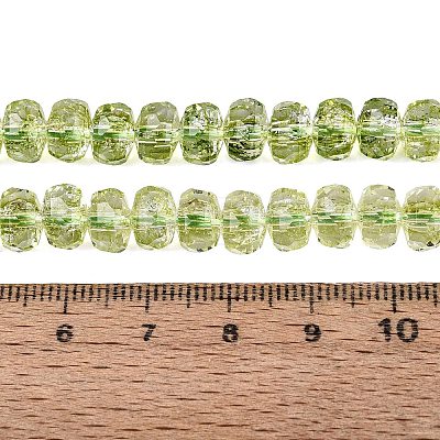 Crackle Transparent Glass Beads Strands GLAA-N068-03A-06-1