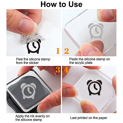 Acrylic Stamps DIY-GL0001-27-1