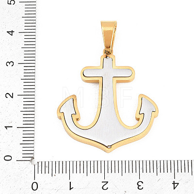 304 Stainless Steel Pendants STAS-B137-01PG-1