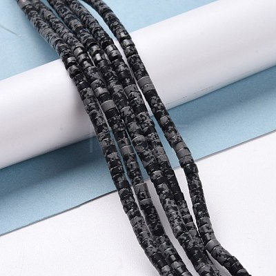 Natural Snowflake Obsidian Beads Strands G-P468-05-1