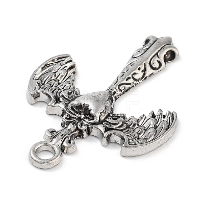 Tibetan Style Alloy Pendants FIND-U006-14AS-10-1