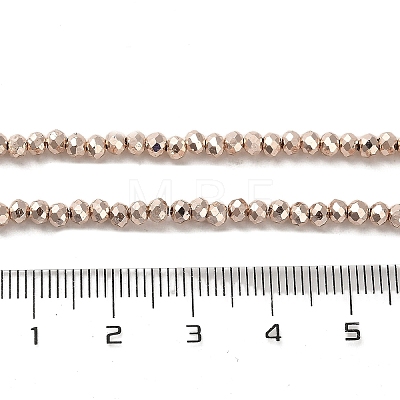 Electroplate Glass Beads Strands EGLA-D030-15A-04-1