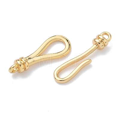 Brass Hook and S-Hook Clasps KK-Z136-41B-G-1