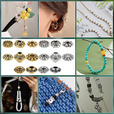 Tibetan Style Alloy Spacer Beads FIND-PH0025-74-1