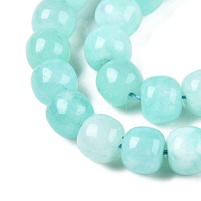 Dyed Natural White Jade Beads Strands G-T138-S09-1