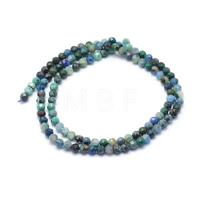 Natural Chrysocolla Beads Strands G-E411-24-4mm-1