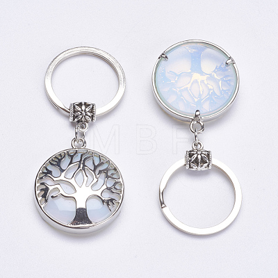 Opalite Keychain KEYC-G043-C06-1