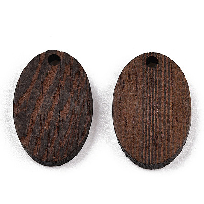 Natural Wenge Wood Pendants WOOD-T023-85A-01-1