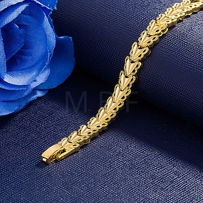 Women's Brass Link Chains Bracelets BJEW-BB61923-A-1