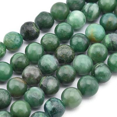 Natural African Jade Beads Strands X-G-D840-53-6mm-A-1
