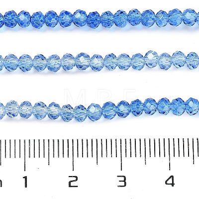 Transparent Painted Glass Beads Strands X-DGLA-A034-T1mm-A01-1