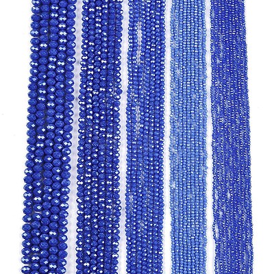 Electroplate Glass Beads Strands EGLA-A044-P1mm-A32-1