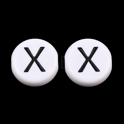Opaque Acrylic European Beads AC-CBA3BDD-01X-1