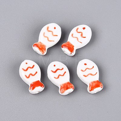 Handmade Porcelain Ceramic Beads PORC-Q005-06A-1