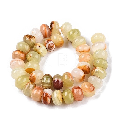 Natural Golden Silk Jade Beads Strands G-T138-77-1