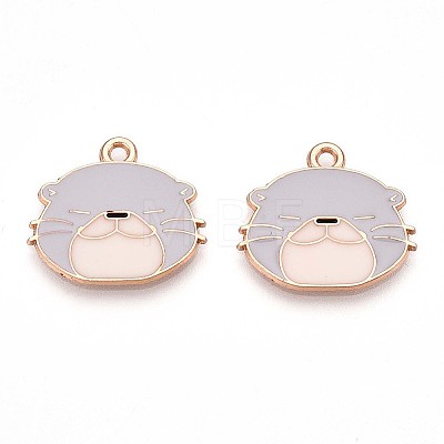 Alloy Enamel Pendants ENAM-T022-02A-01-1