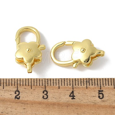 Brass Lobster Claw Clasps KK-F893-03G-1