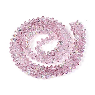Electroplate Glass Beads Strands EGLA-T021-22D-1