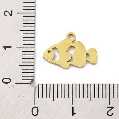 201 Stainless Steel Pendants STAS-U016-08G-06-1