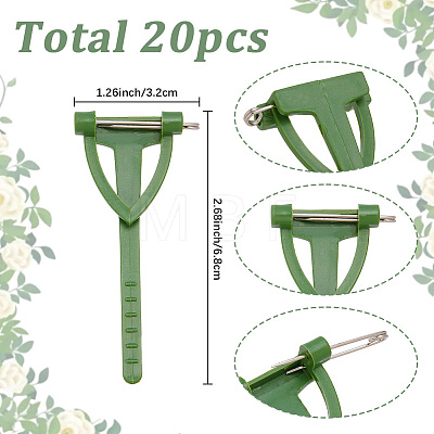 20Pcs Iron & Plastic Brooch Findings JEWB-SC0001-97-1