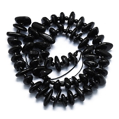 Natural Black Tourmaline Beads Strands G-K245-H08-B01-1