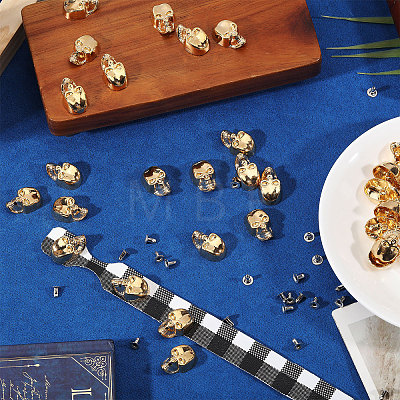 50Pcs Skull Alloy Rivets FIND-CA0011-72B-G-1
