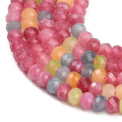 Faceted Dyed Natural White Jade Beads Strands GG-CBAE966-01A-I-1