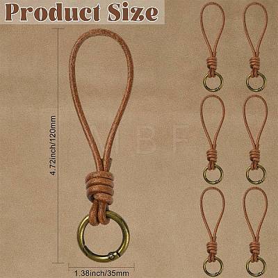Vintage Cowhide Rope Pendant Decorations ST-CJ0028-13-1