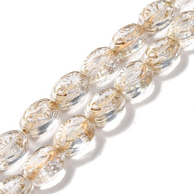 Transparent Glass Beads Strands GLAA-F114-05I-1