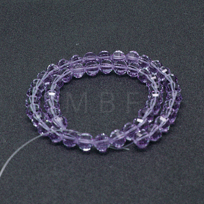 Faceted Round Imitation Austrian Crystal Bead Strands G-M182-10mm-04A-1