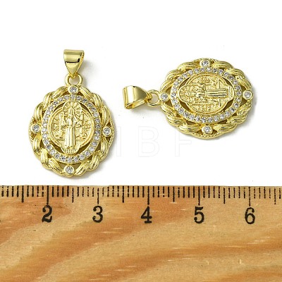 Brass Micro Pave Cubic Zirconia Pendants KK-H472-53I-G-1