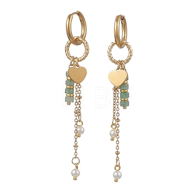 202 Stainless Steel Huggie Hoop Earrings EJEW-JE07243-1