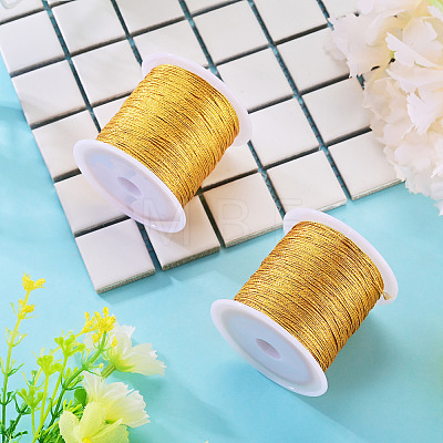 2 Rolls Round PET Metallic Thread MCOR-TADJ0001-01B-01-1